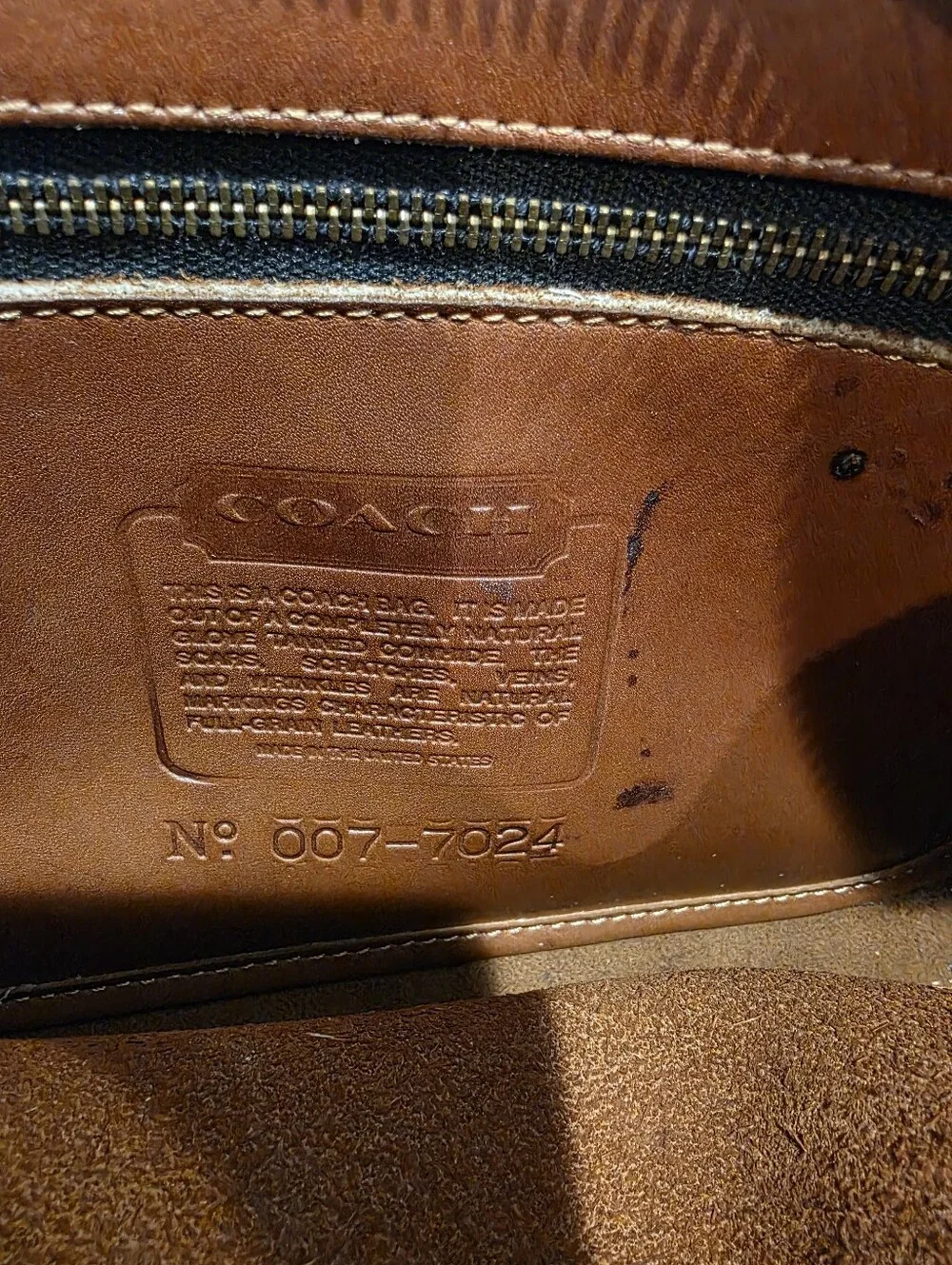 Vintage Coach Swagger bag In Tan